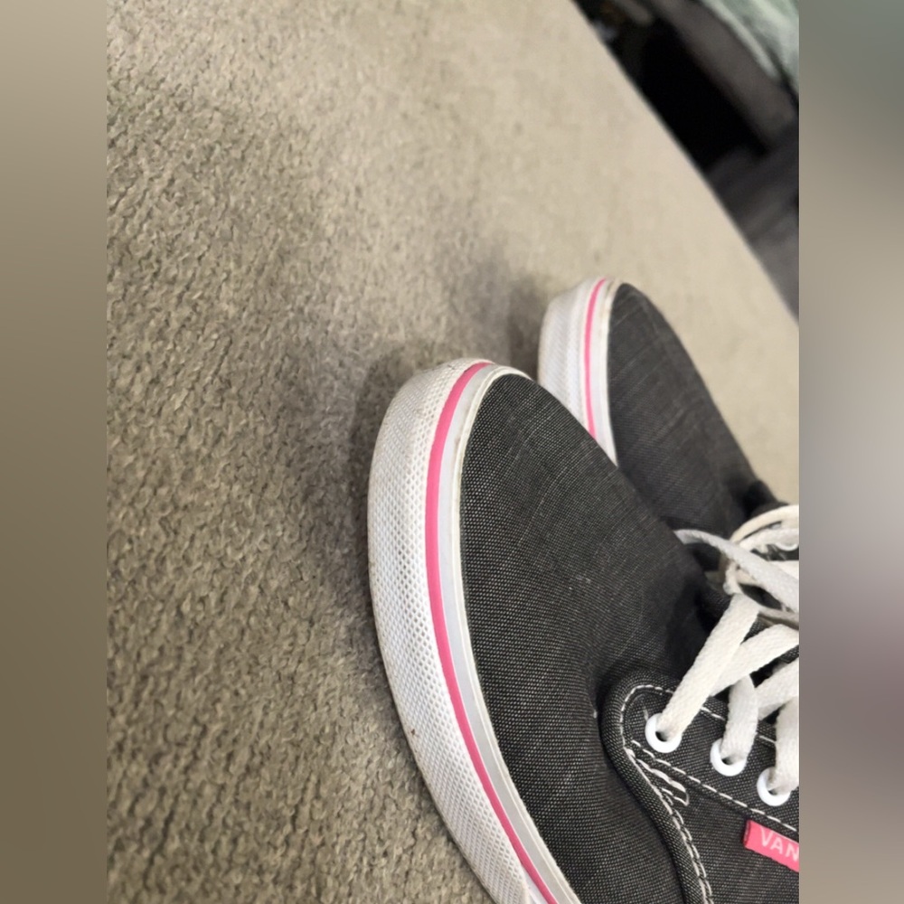 Vans Pink Grey And White Lace Shoes Women’s Size 6.5 - Picture 5 of 8